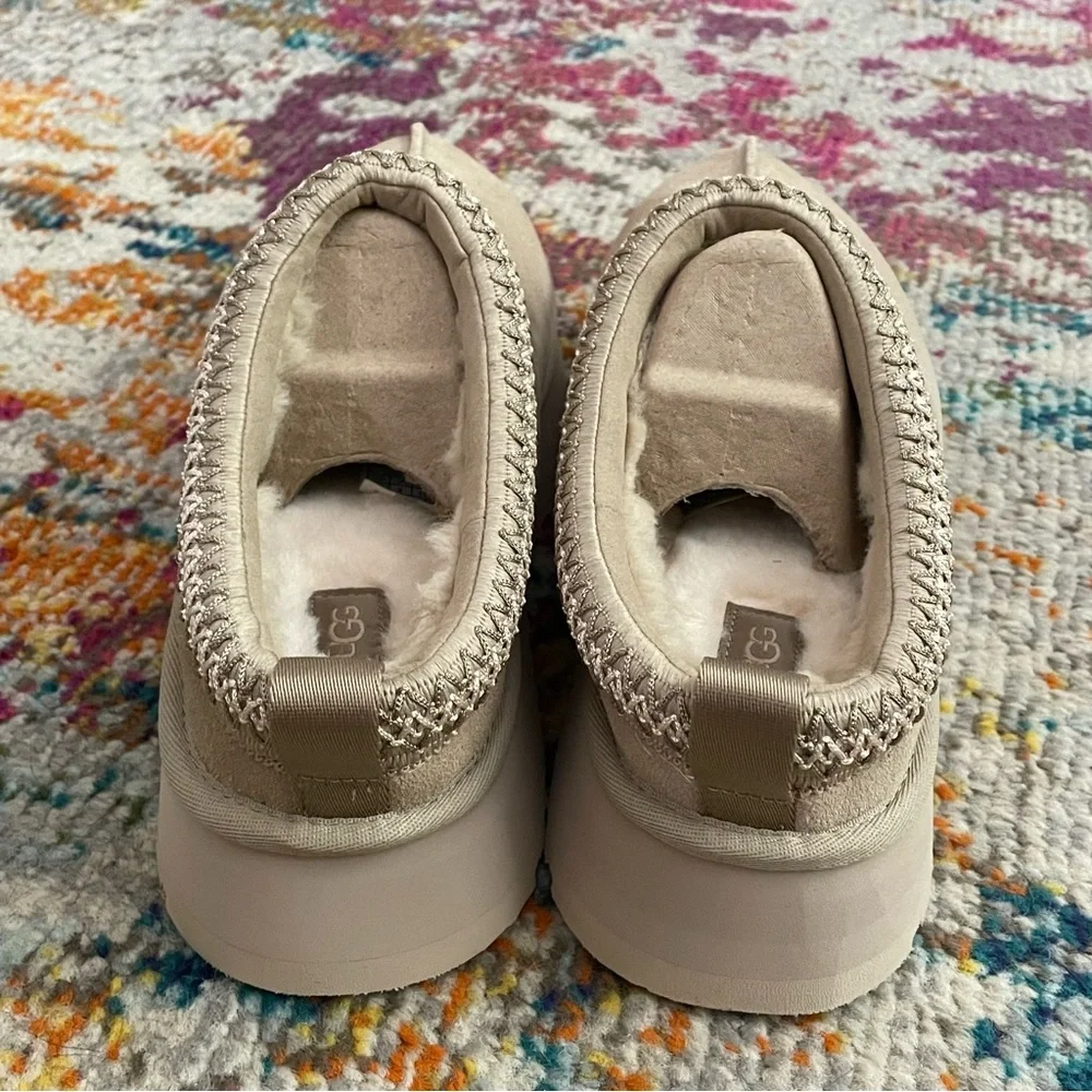 UGG Tazz Platform Slipper Mustard Seed Size 10 - Picture 4 of 10